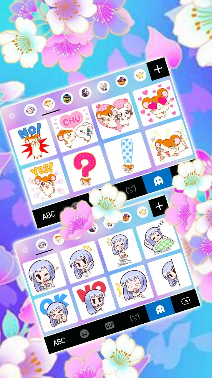 Bright Flowers 2 Keyboard Back | Indus Appstore | Screenshot