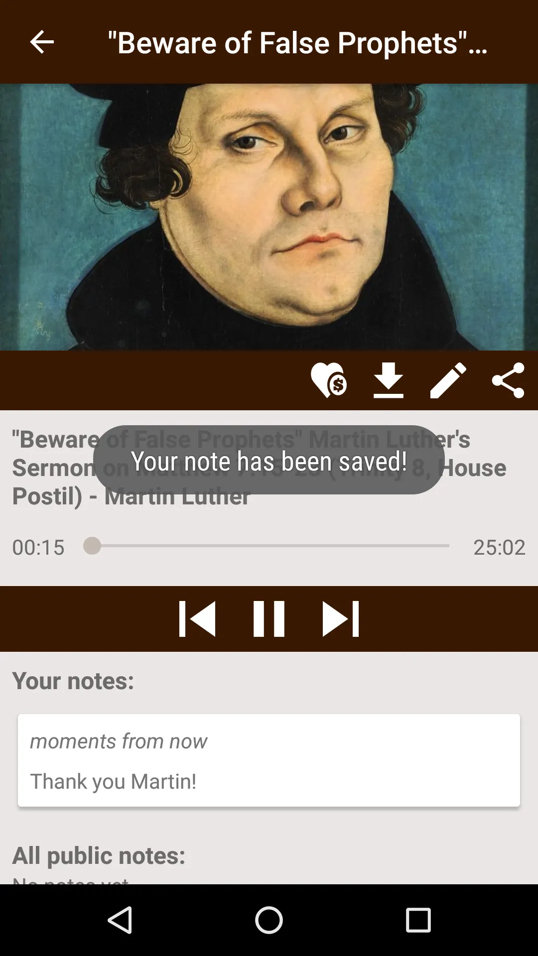 Martin Luther Sermons | Indus Appstore | Screenshot