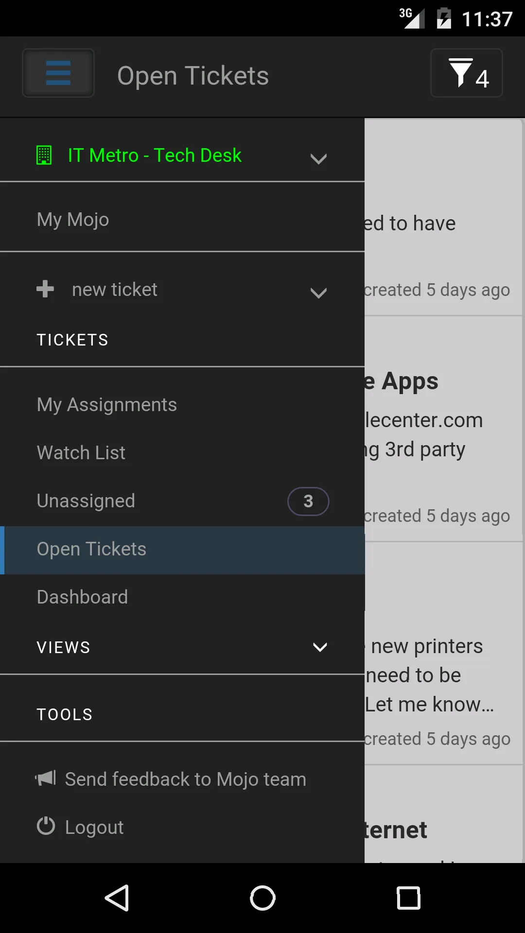 Mojo Helpdesk | Indus Appstore | Screenshot