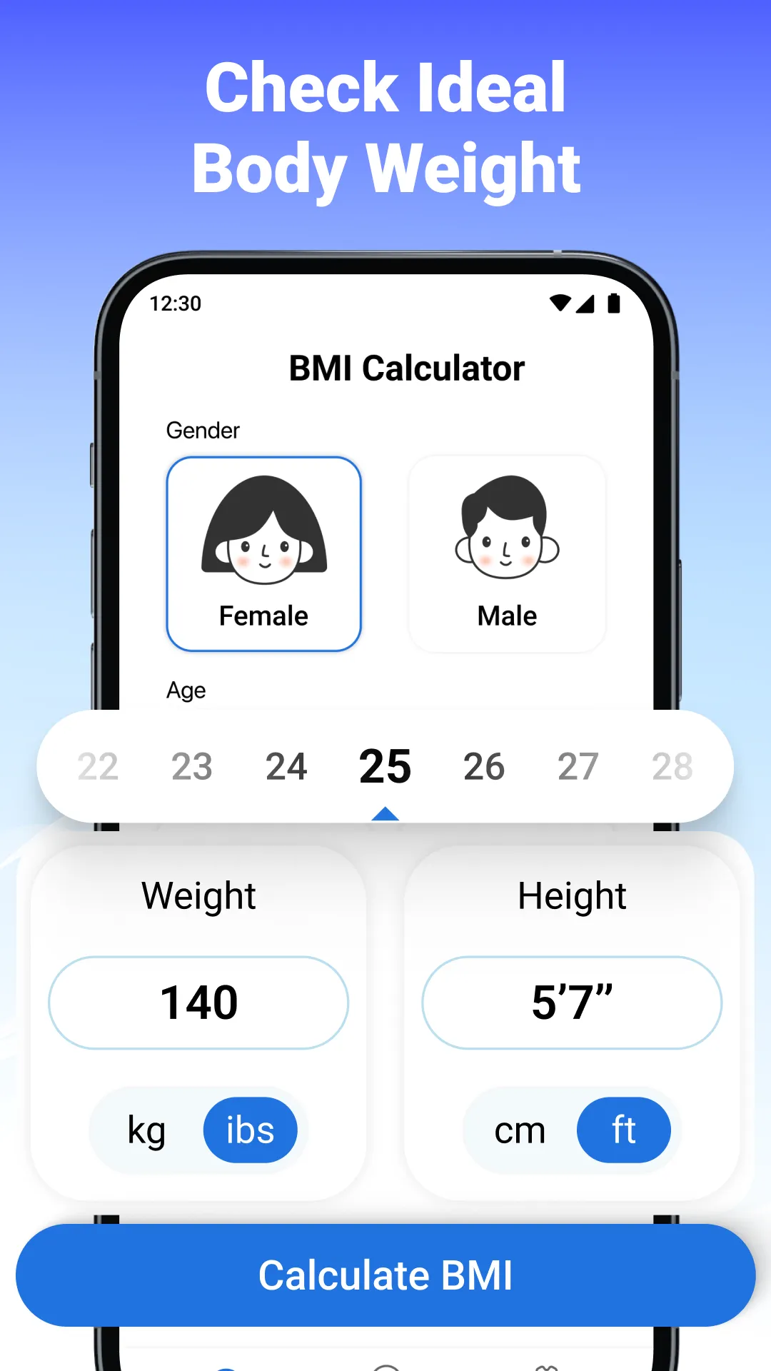 BMI Calculator - Ideal Weight | Indus Appstore | Screenshot