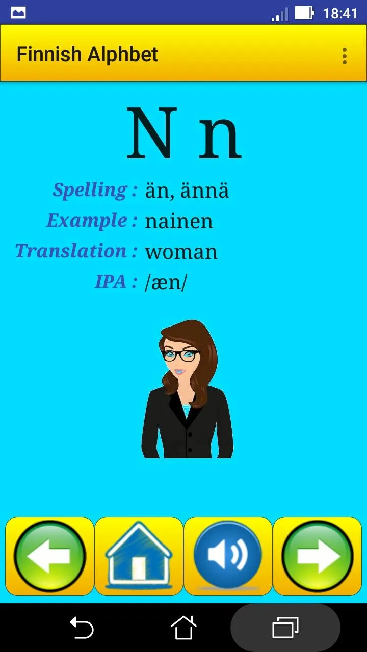 Finnish alphabet for students | Indus Appstore | Screenshot