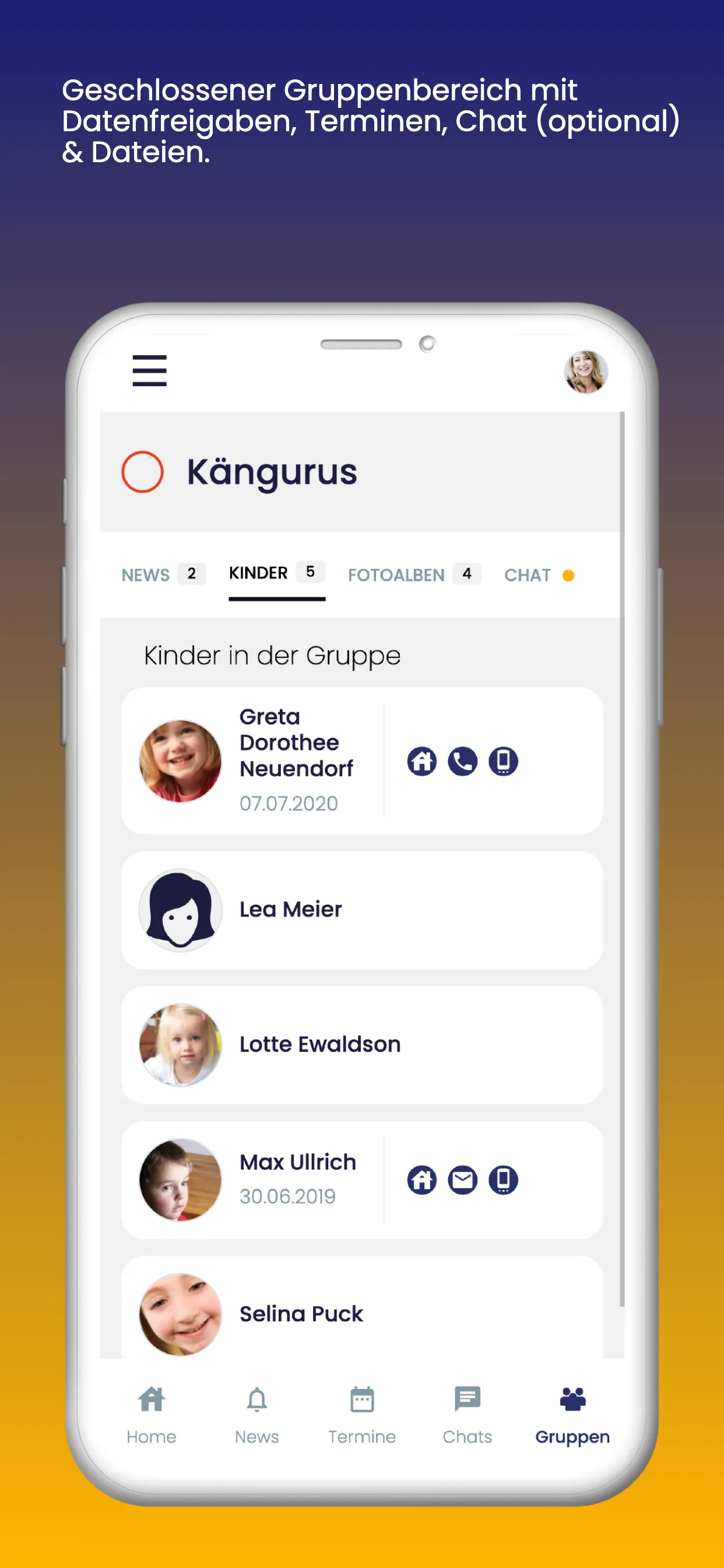 KigaRoo für Eltern | Indus Appstore | Screenshot