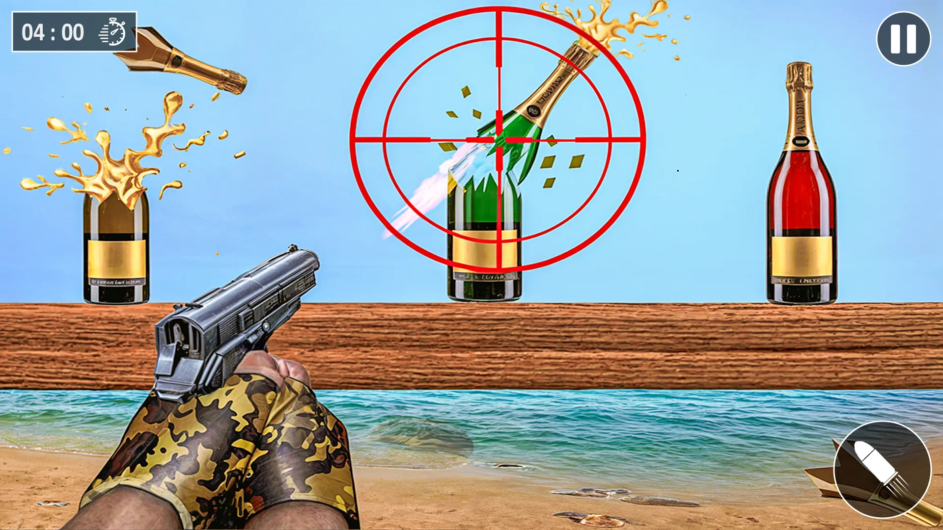 Knockdown Bottle Shooting Game | Indus Appstore | Screenshot