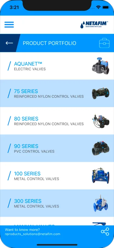 Netafim Control Valves | Indus Appstore | Screenshot