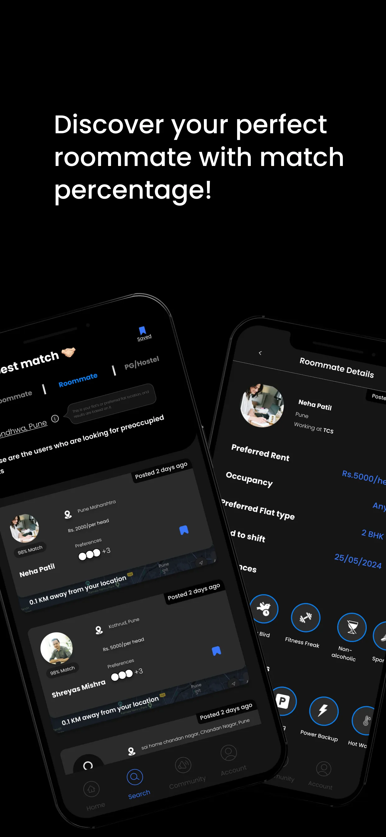 Denner: Flat and flatmate Pune | Indus Appstore | Screenshot