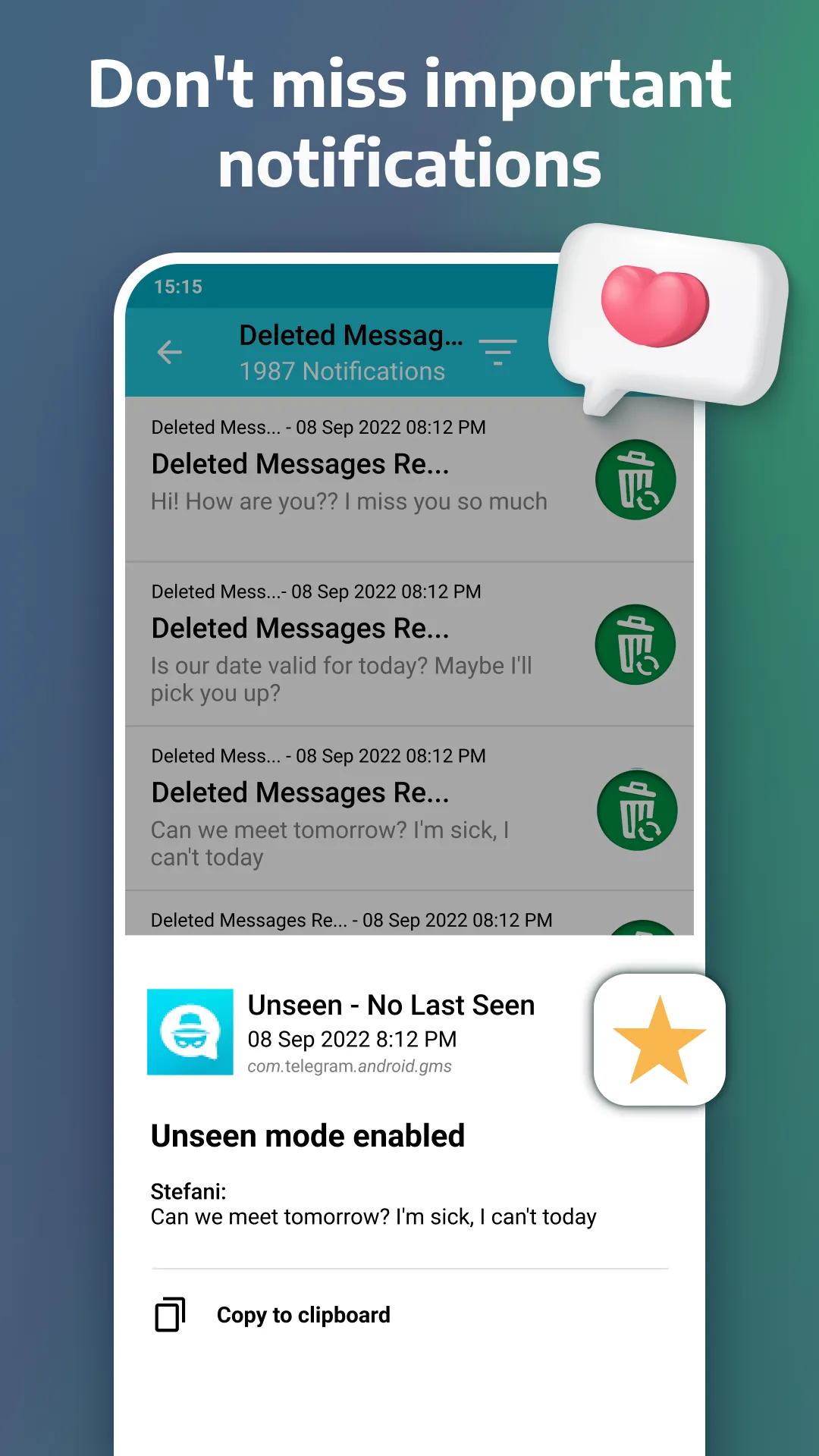 Notification History Log | Indus Appstore | Screenshot