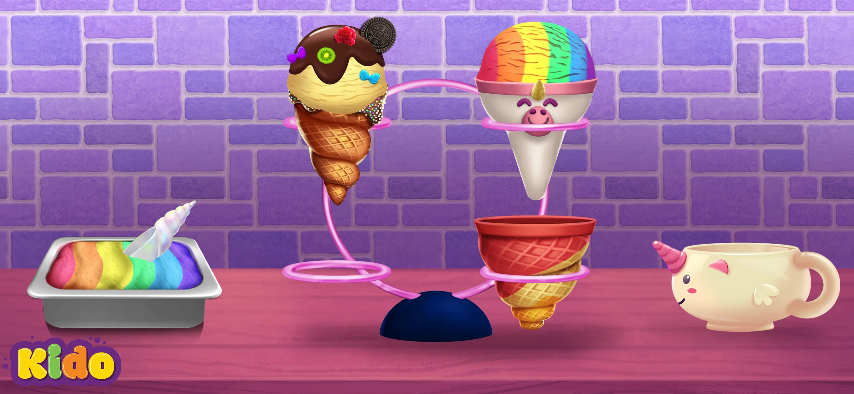 Ice Cream Making Game For Kids | Indus Appstore | Screenshot