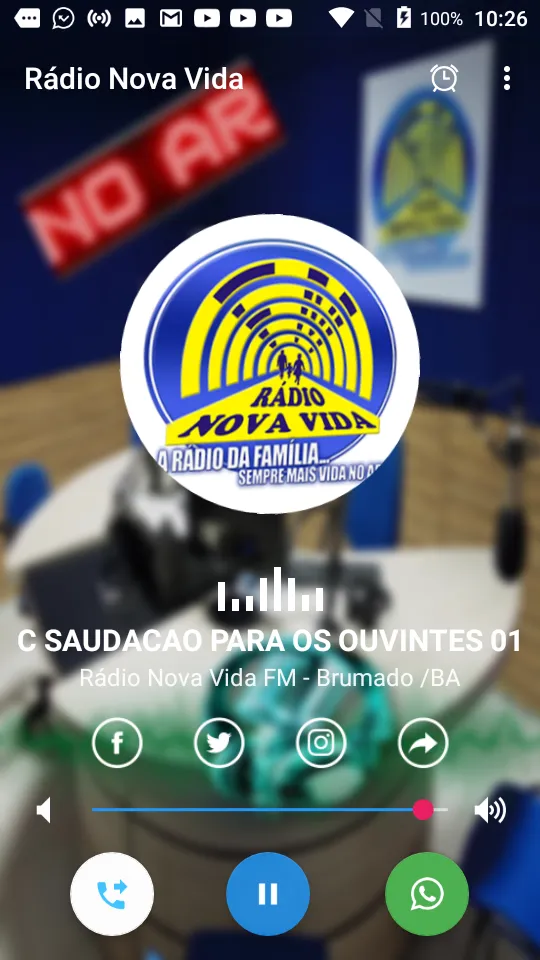 Rádio Nova Vida FM Brumado BA | Indus Appstore | Screenshot