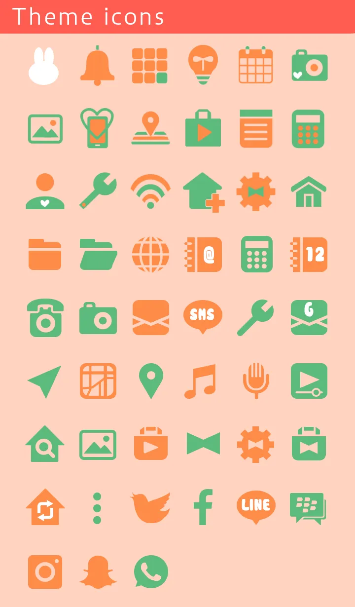 Bunny and Carrot Theme +HOME | Indus Appstore | Screenshot