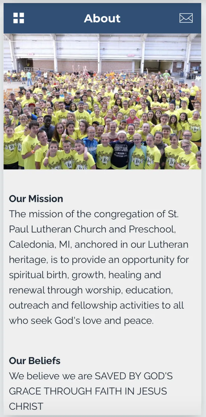 St. Paul Lutheran, Caledonia | Indus Appstore | Screenshot