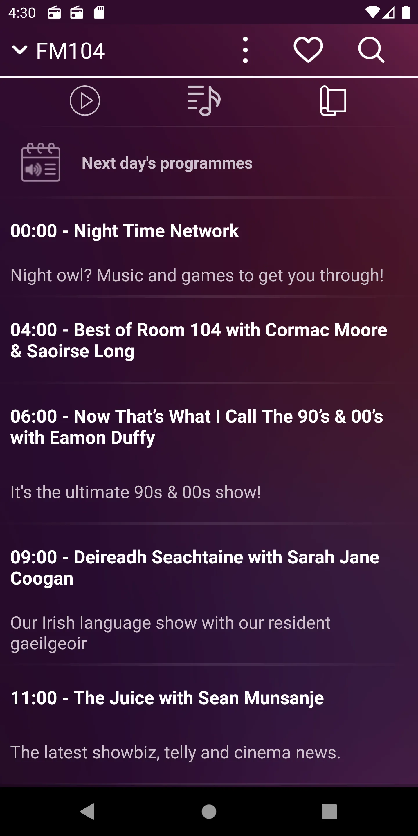 IrishRadioLive - IE - Ireland | Indus Appstore | Screenshot