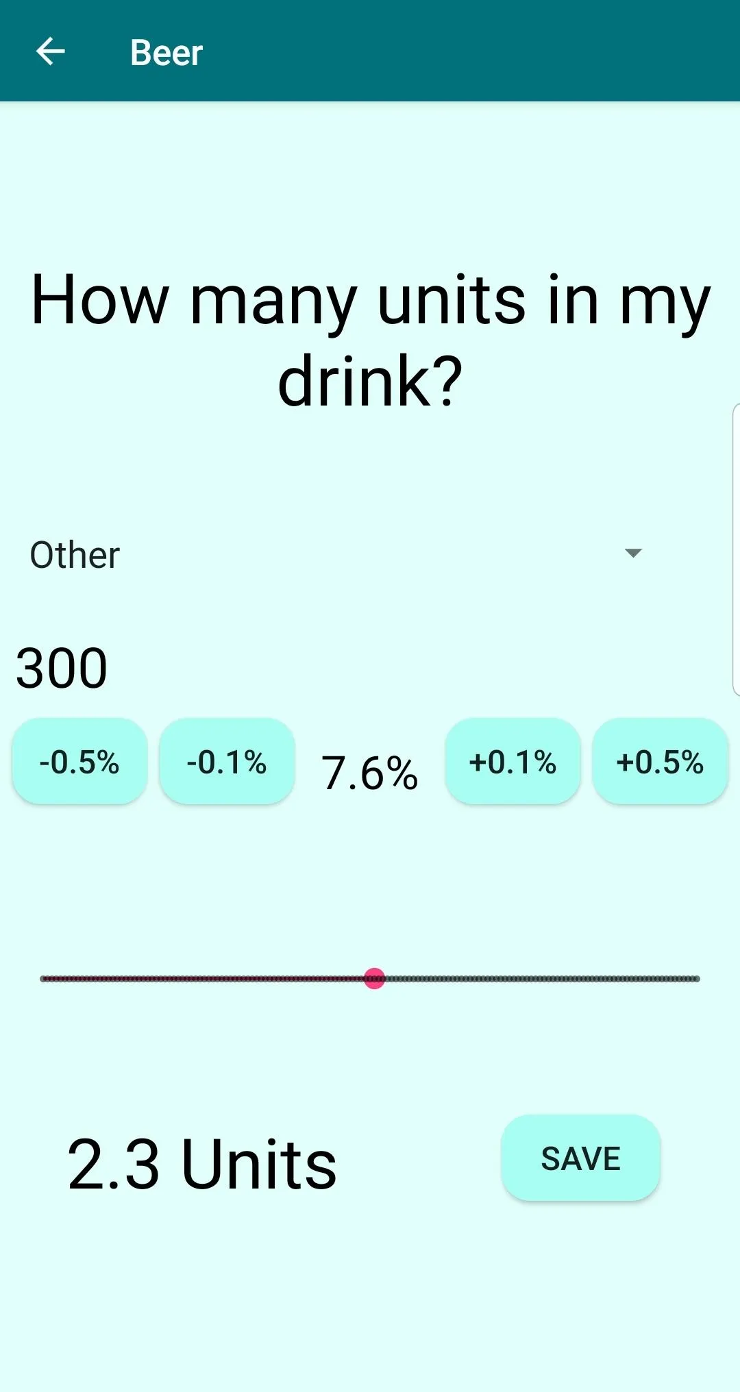 Alcohol Unit Calculator | Indus Appstore | Screenshot