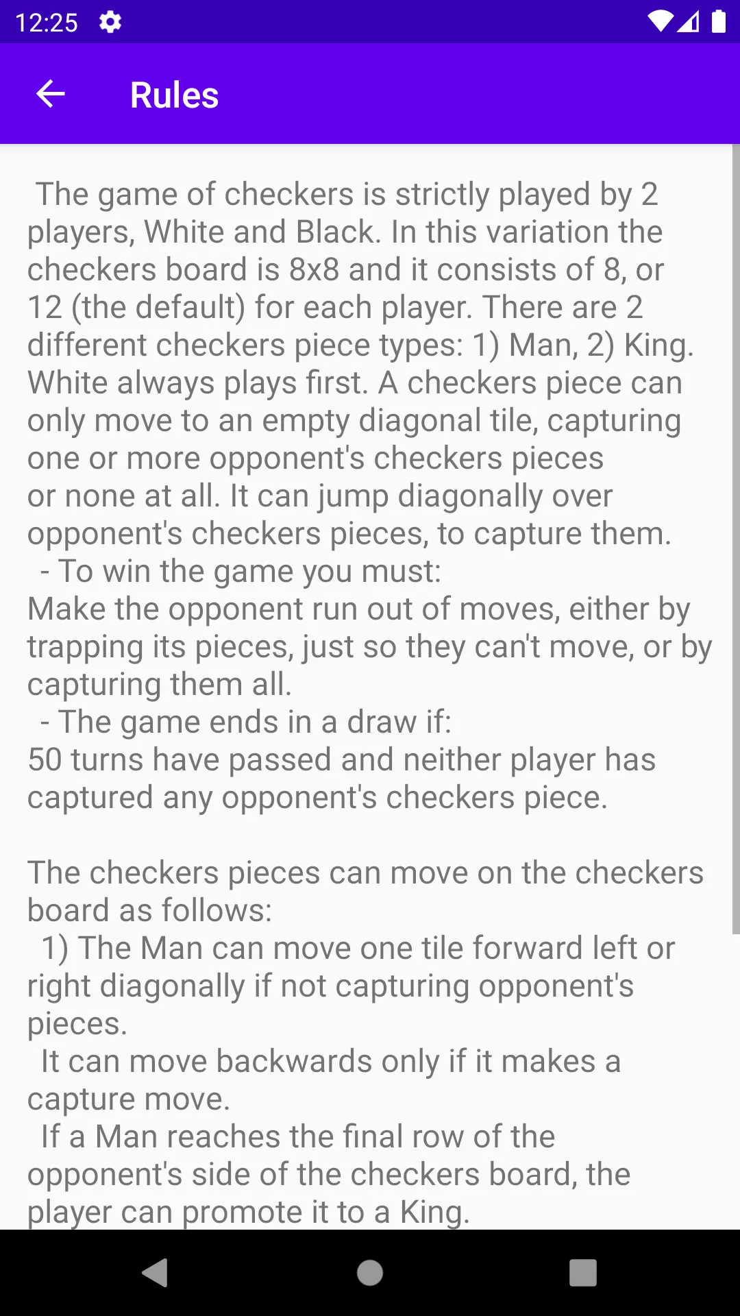 Minimax Checkers | Indus Appstore | Screenshot