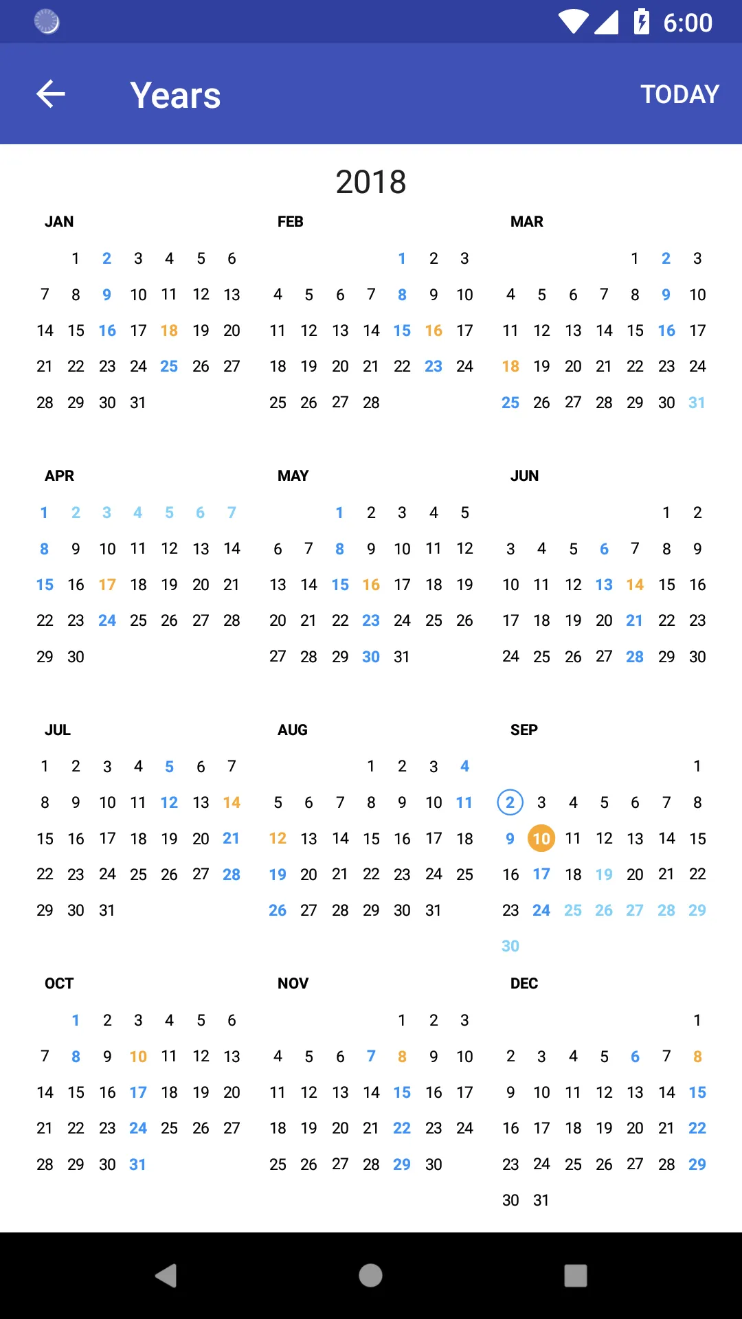WLC Biblical Calendar | Indus Appstore | Screenshot