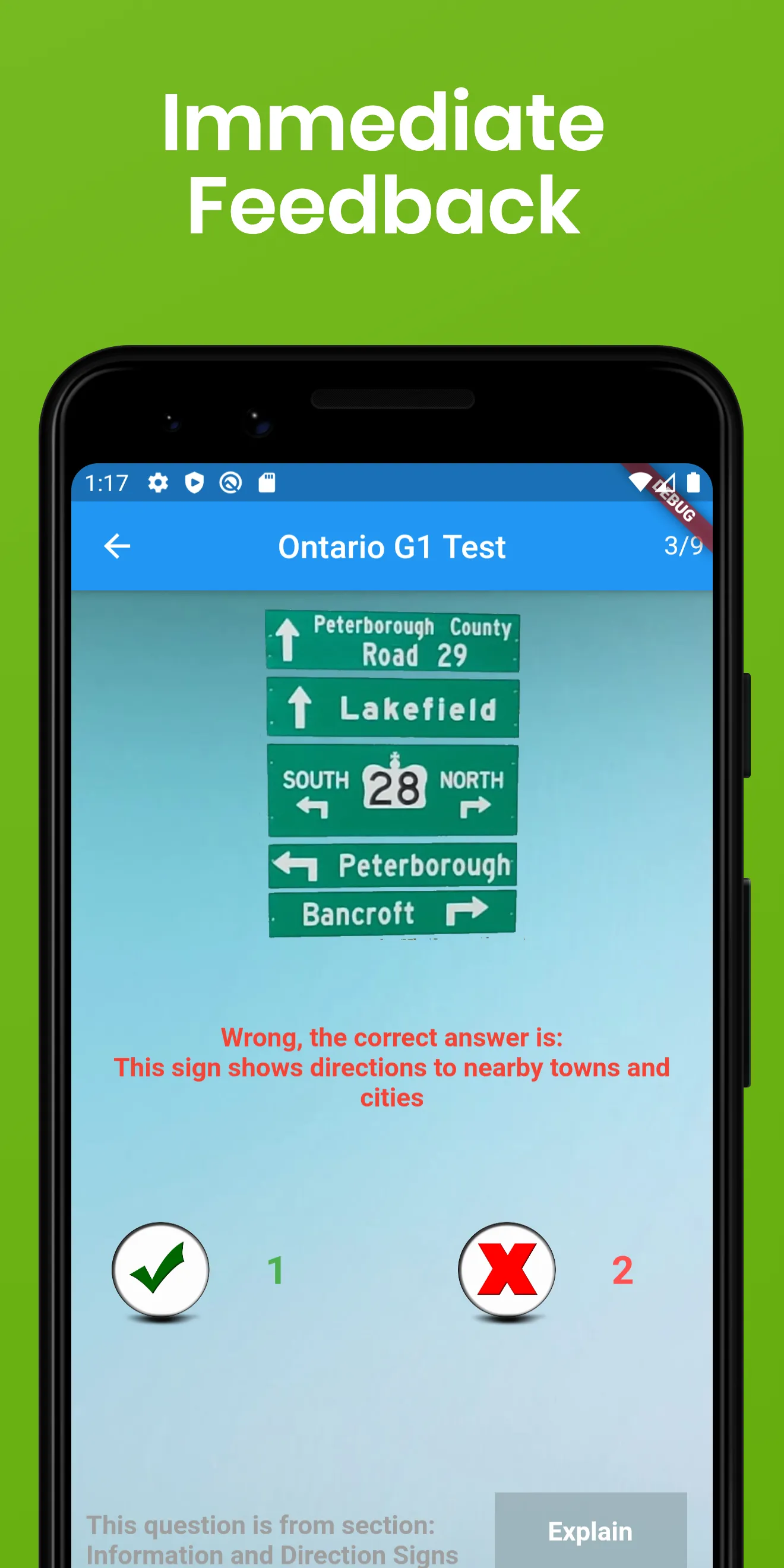 Ontario G1 Test Prep | Indus Appstore | Screenshot