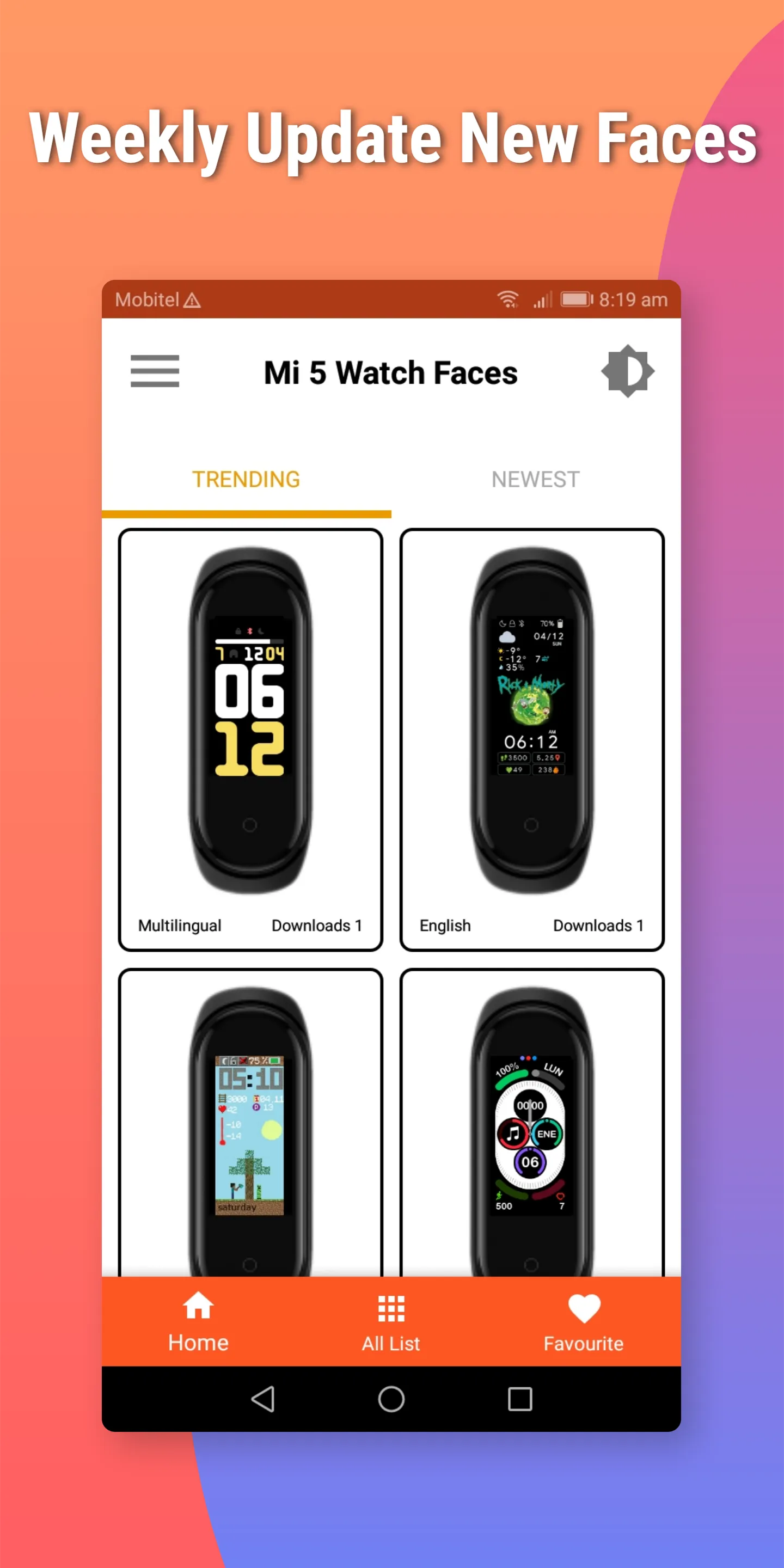 Mi Band 5 Watch Faces - For Xi | Indus Appstore | Screenshot