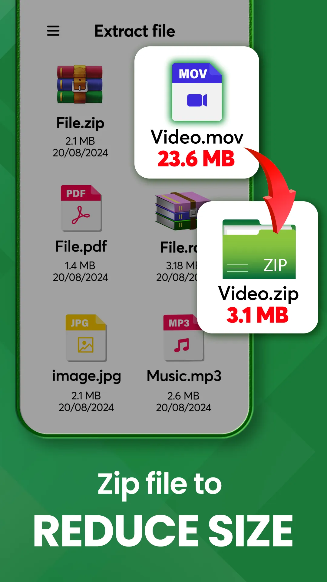 Zip extractor, Unzip, UnRar | Indus Appstore | Screenshot