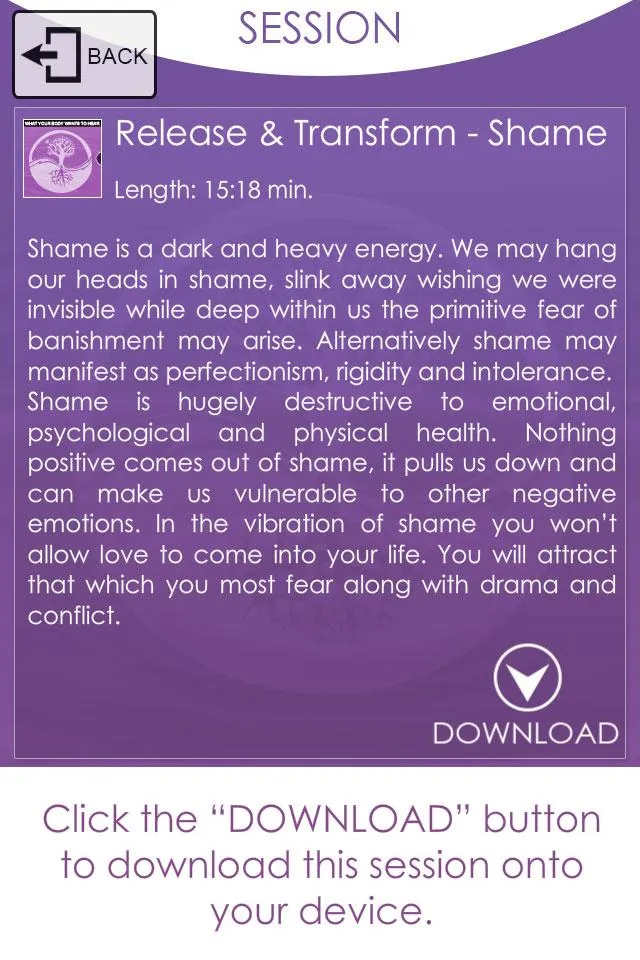 Heal And Transform Meditations | Indus Appstore | Screenshot