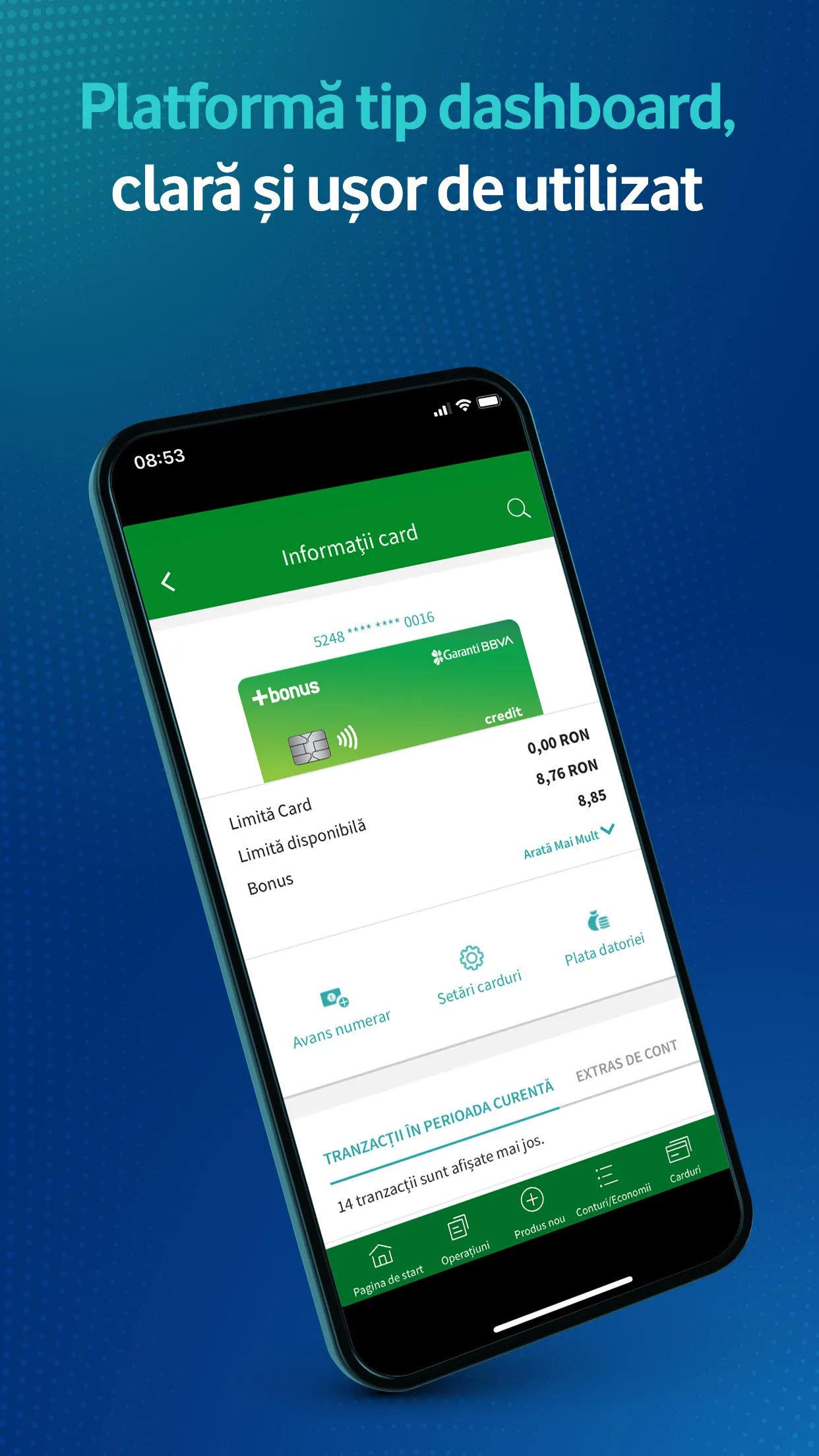 Garanti BBVA Romania | Indus Appstore | Screenshot