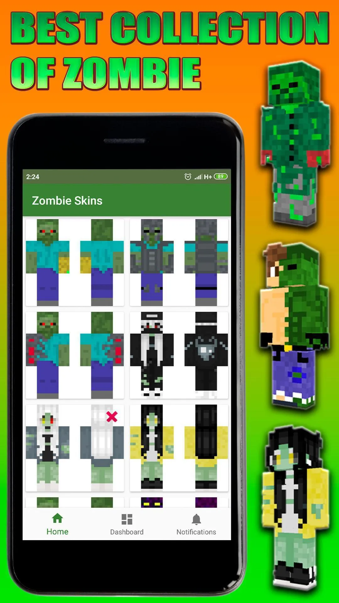 Zombie Skins for Minecraft PE | Indus Appstore | Screenshot