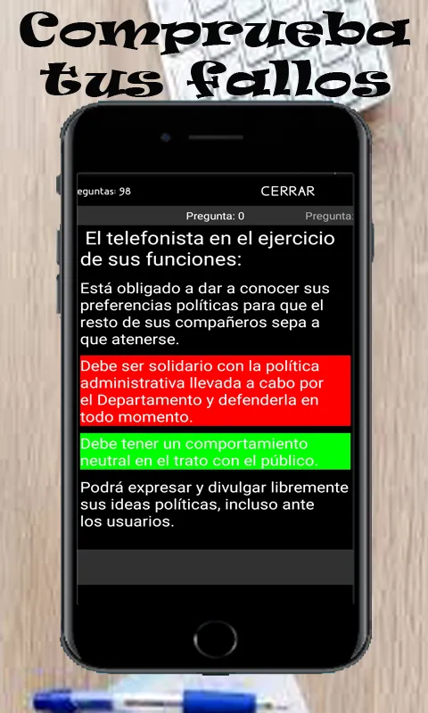 Test oposicion telefonista | Indus Appstore | Screenshot