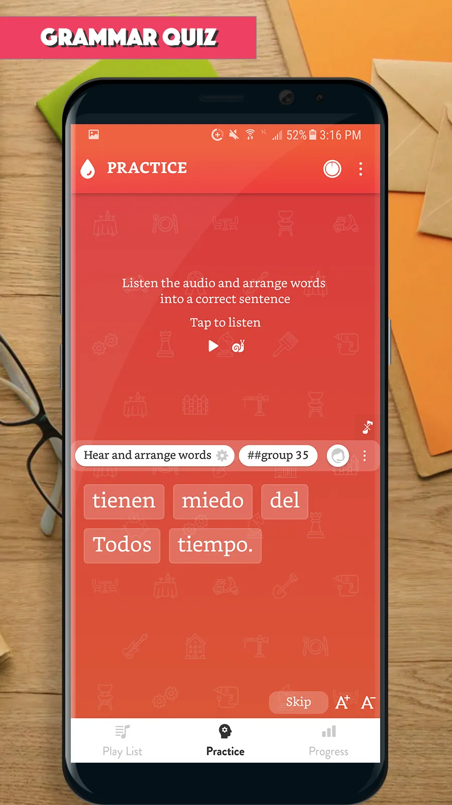 Spanish Sentence Master | Indus Appstore | Screenshot