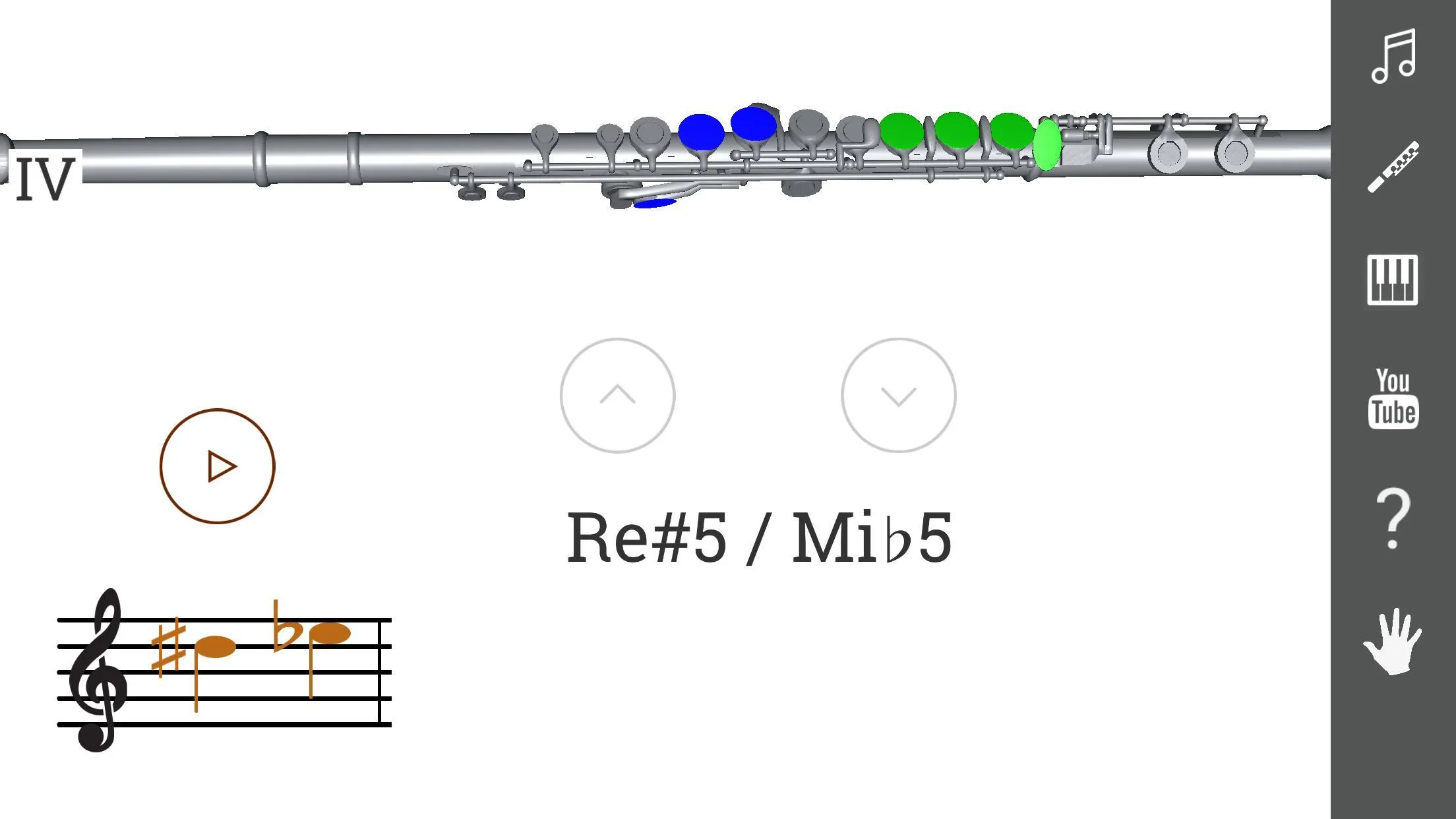 3D Flute Fingering Chart | Indus Appstore | Screenshot