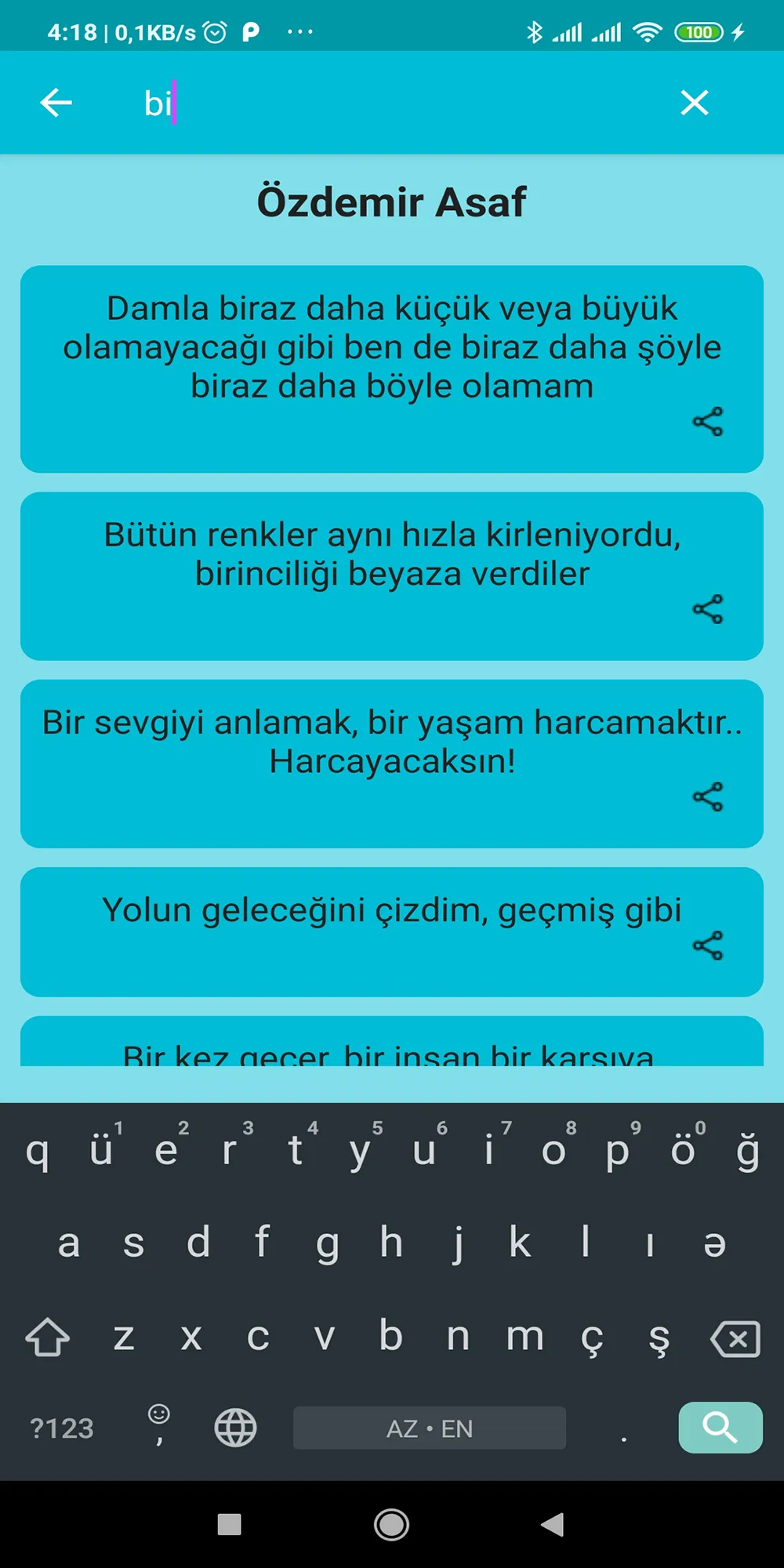 Anlamlı Sözler | Indus Appstore | Screenshot