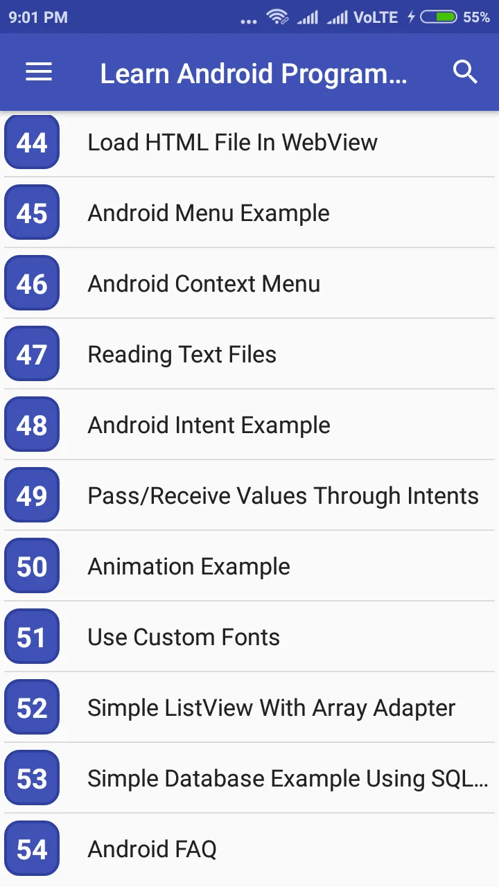 Learn Android Programming | Indus Appstore | Screenshot