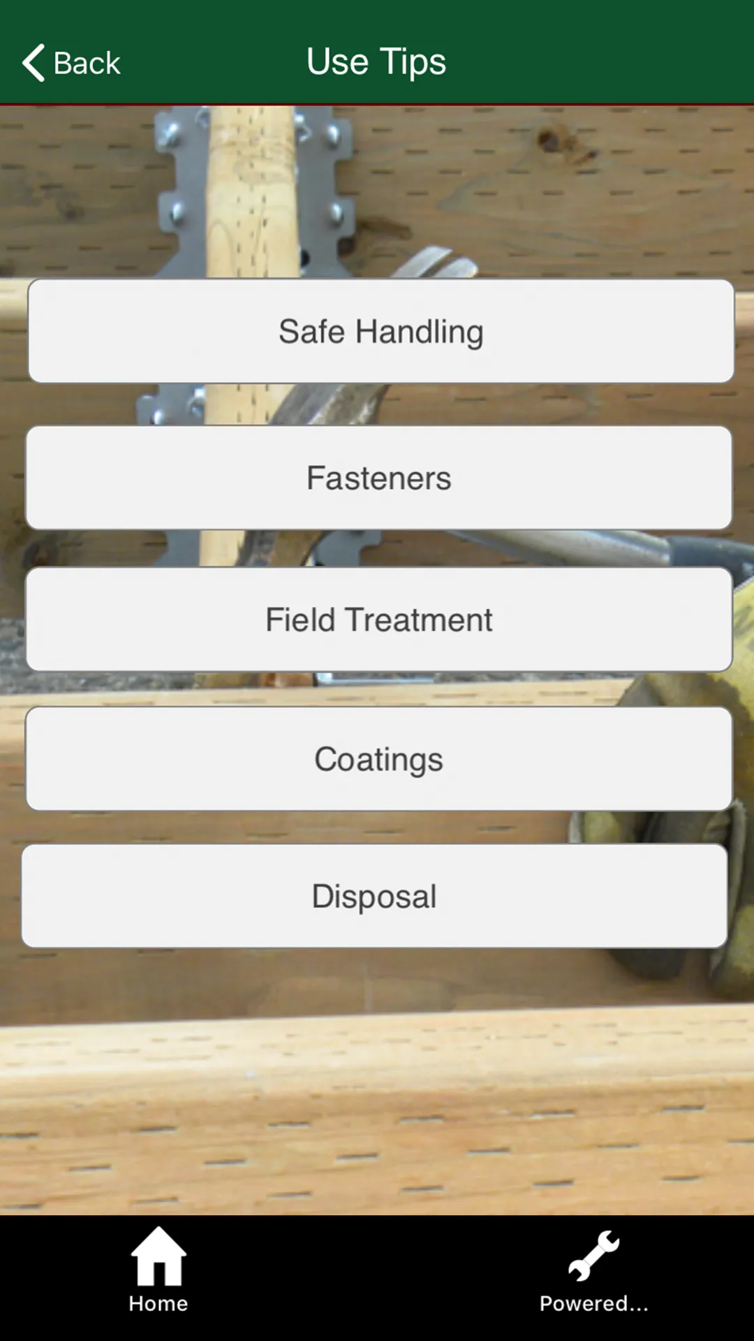 Treated Wood Guide | Indus Appstore | Screenshot