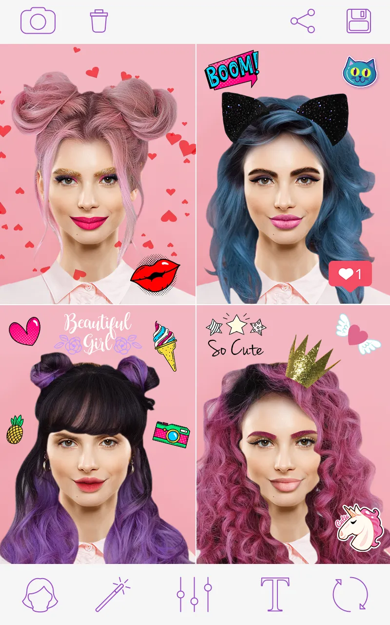 Pink Hair | Indus Appstore | Screenshot