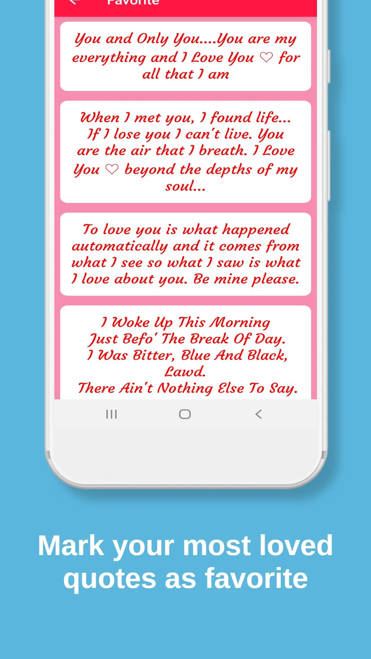 Love Quotes & Romantic message | Indus Appstore | Screenshot