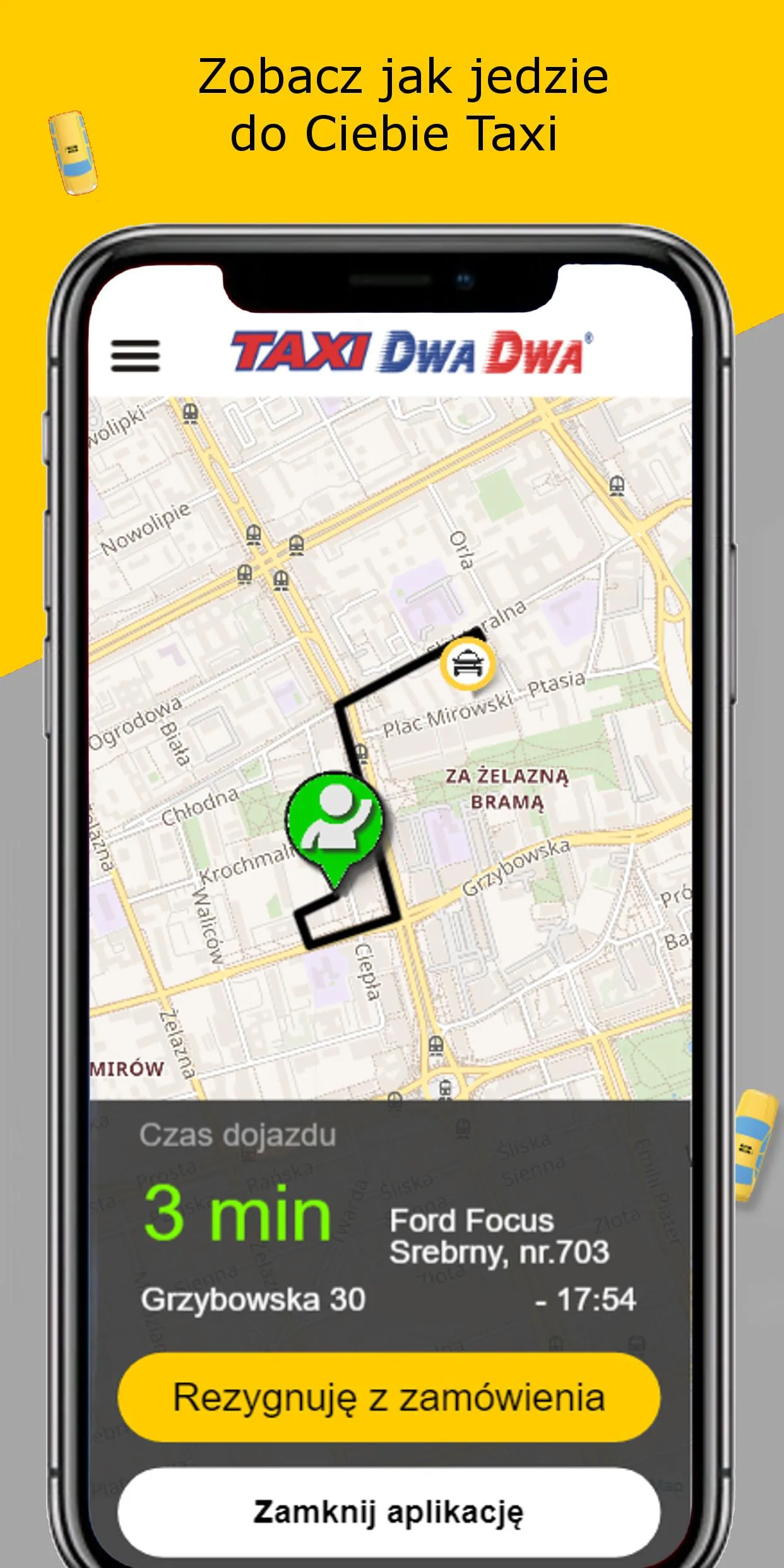 TAXI DWA DWA Łódź 196 22 | Indus Appstore | Screenshot