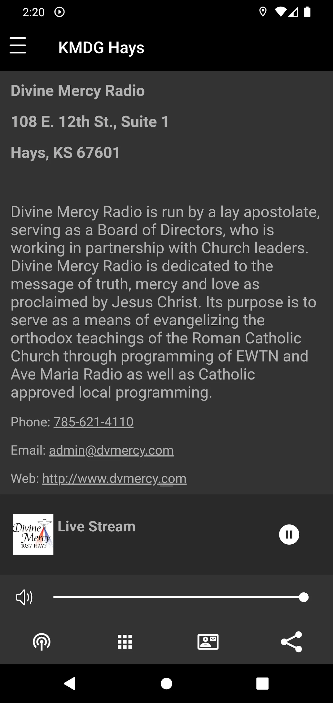 Divine Mercy Radio. | Indus Appstore | Screenshot