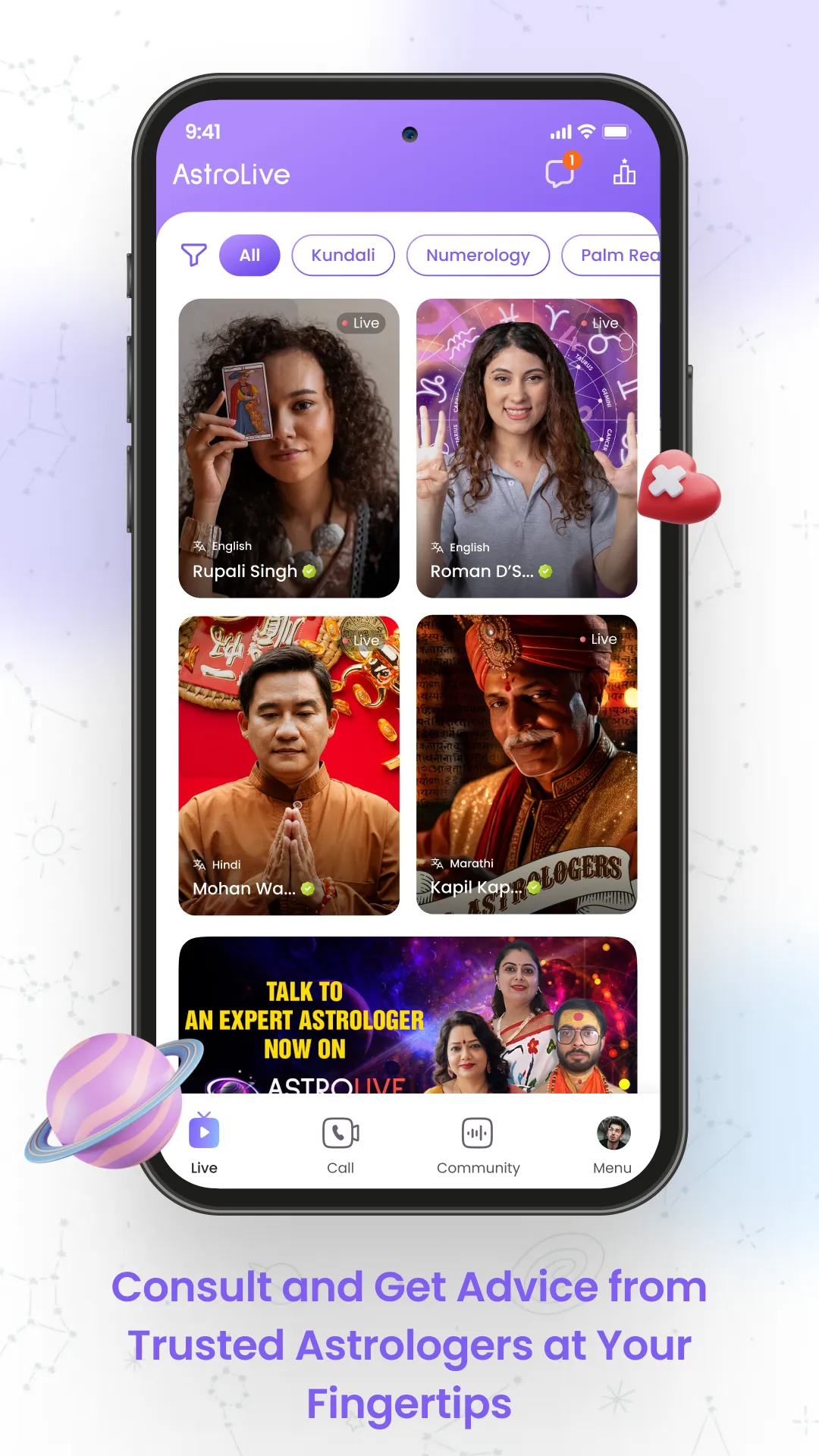 AstroLive - Talk to Astrologer | Indus Appstore | Screenshot