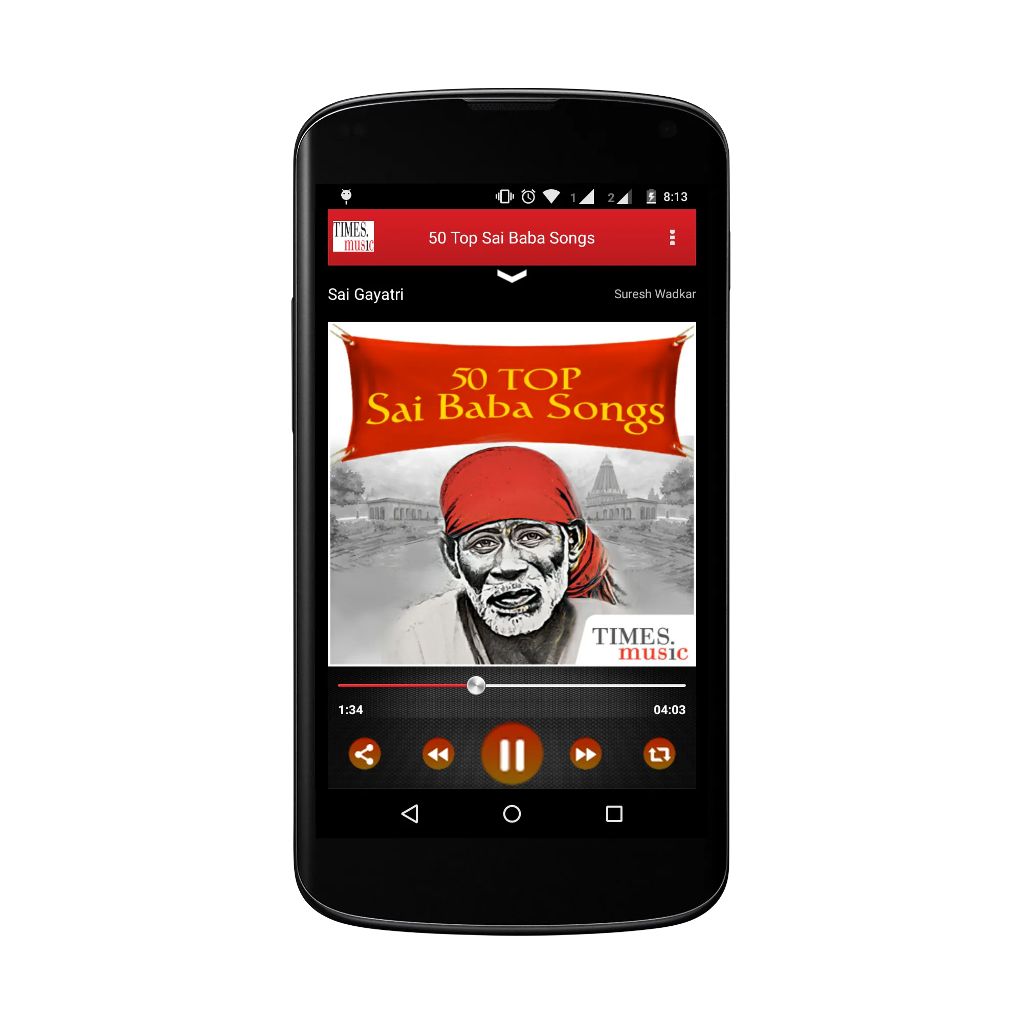 50 Top Sai Baba Songs | Indus Appstore | Screenshot