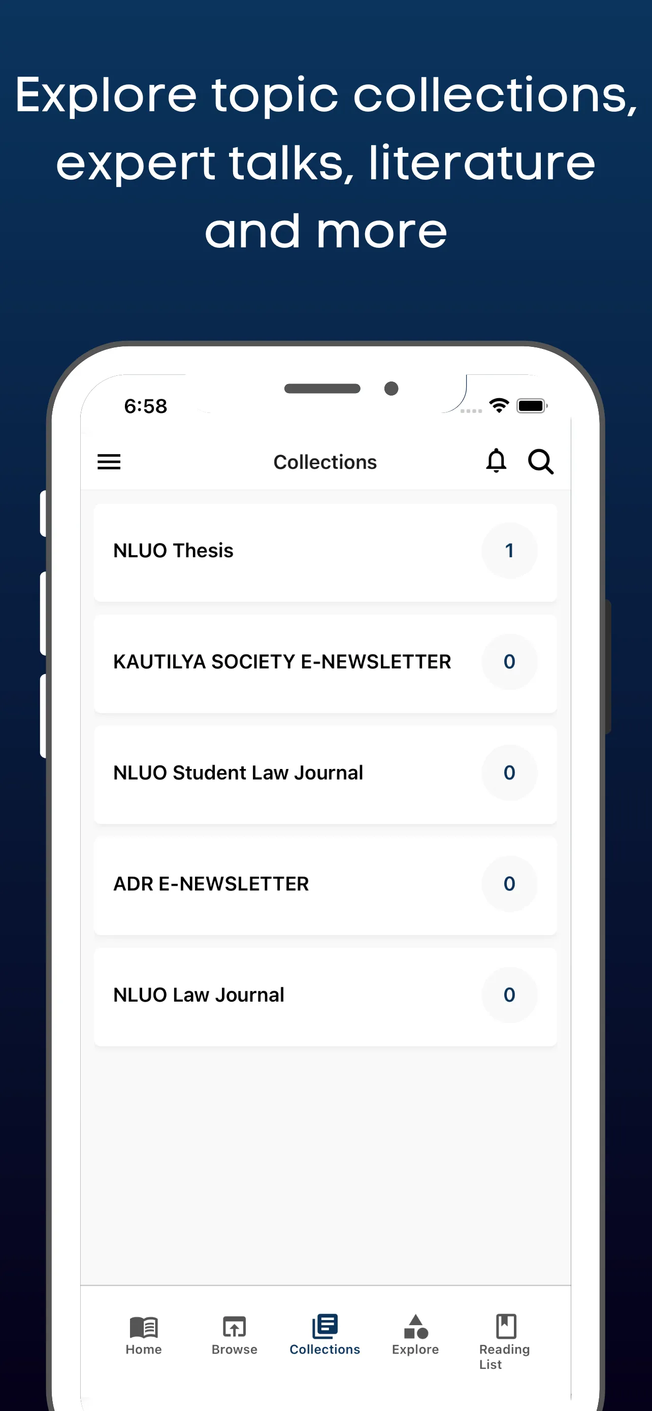 NLUO eLibrary | Indus Appstore | Screenshot