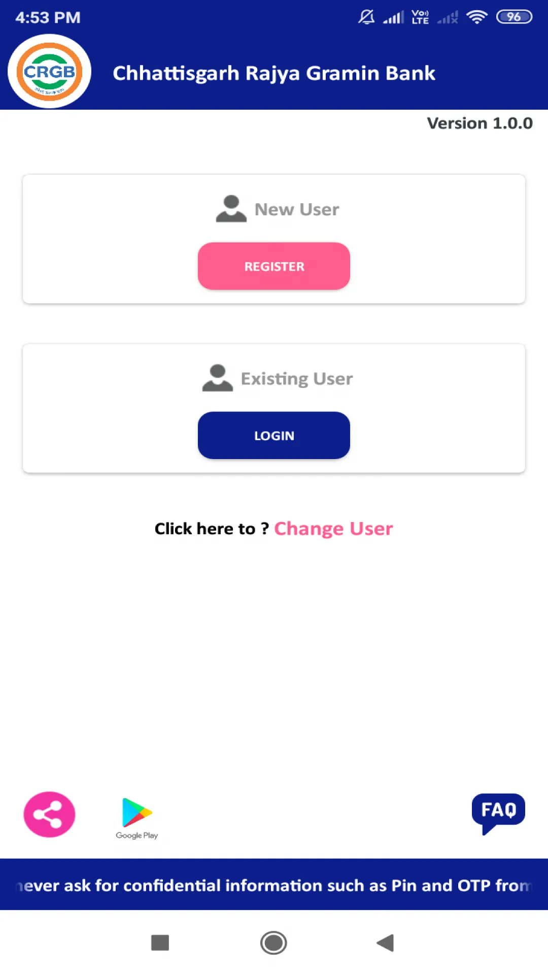 CRGB Mobile Banking | Indus Appstore | Screenshot