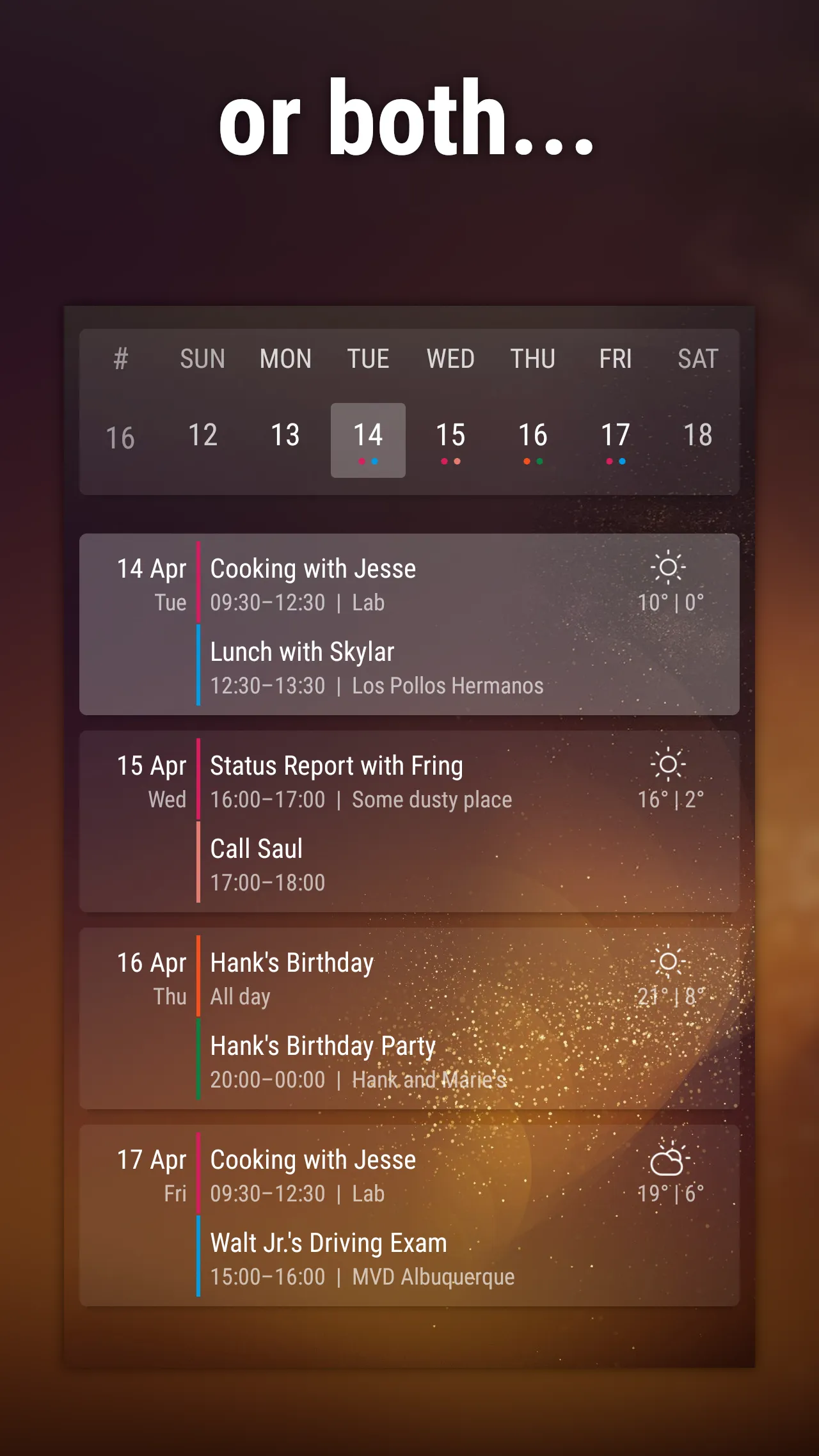 Event Flow Calendar Widget | Indus Appstore | Screenshot