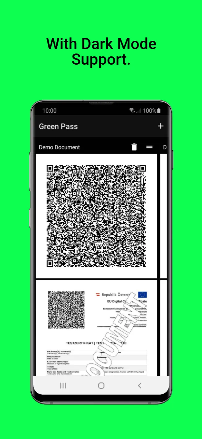 Green Pass PDF Wallet | Indus Appstore | Screenshot