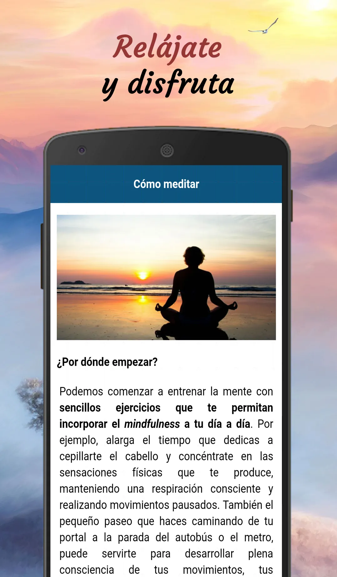 Meditación Guiada Relajante | Indus Appstore | Screenshot