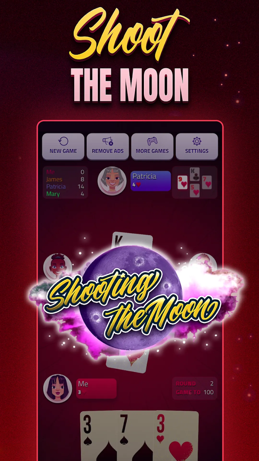 Hearts Single Player - Offline | Indus Appstore | Screenshot