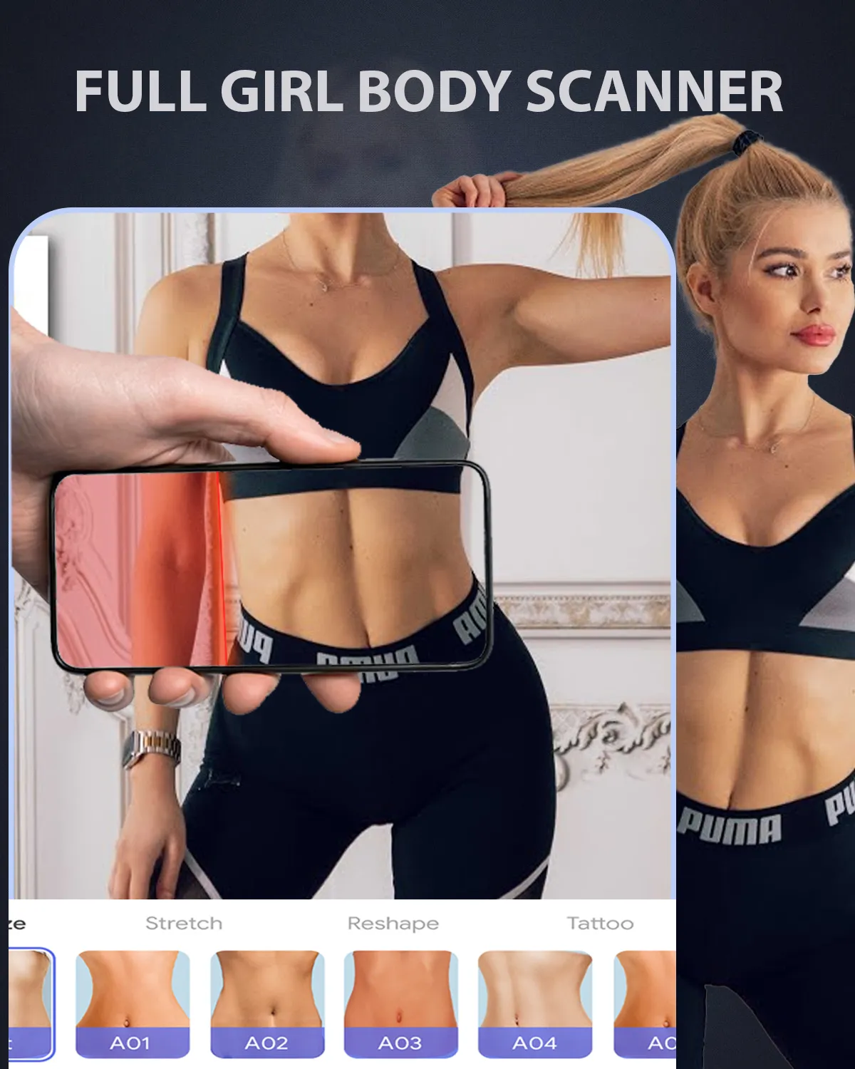 Body Scanner Girl Shape Editor | Indus Appstore | Screenshot