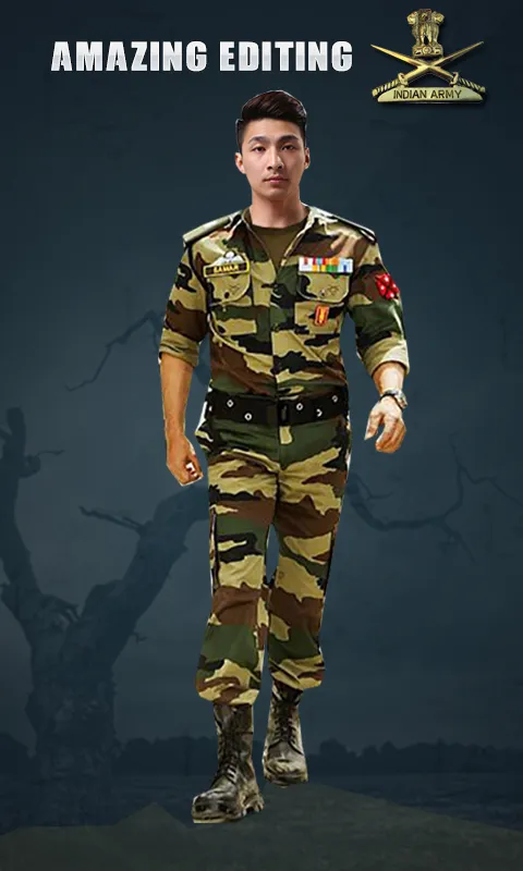 Indian Army Photo Suit Editor | Indus Appstore | Screenshot