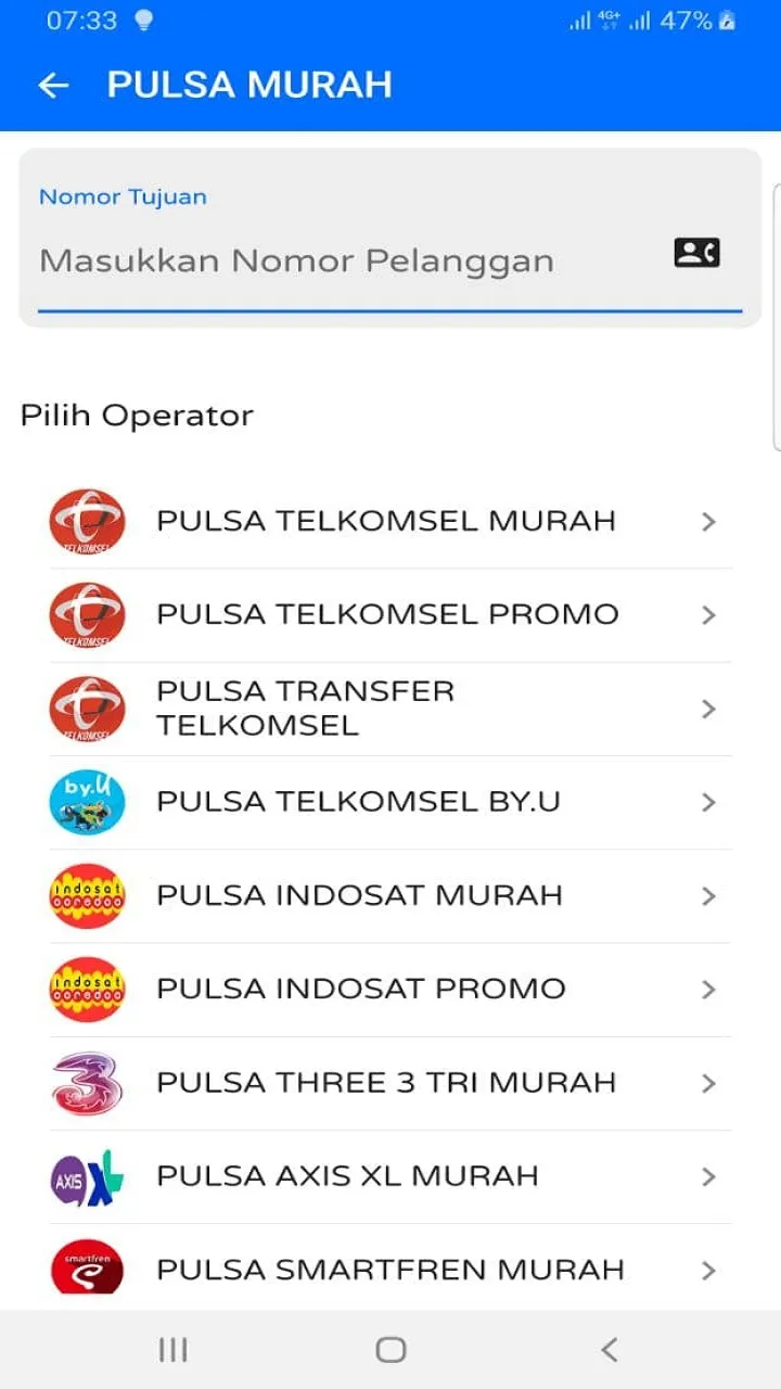 Agen Pulsa Murah = GSM Payment | Indus Appstore | Screenshot