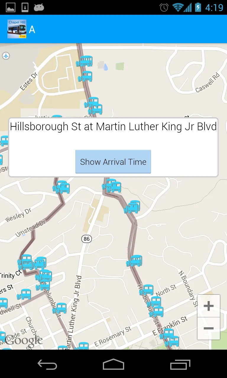 Chapel Hill Transit Live | Indus Appstore | Screenshot