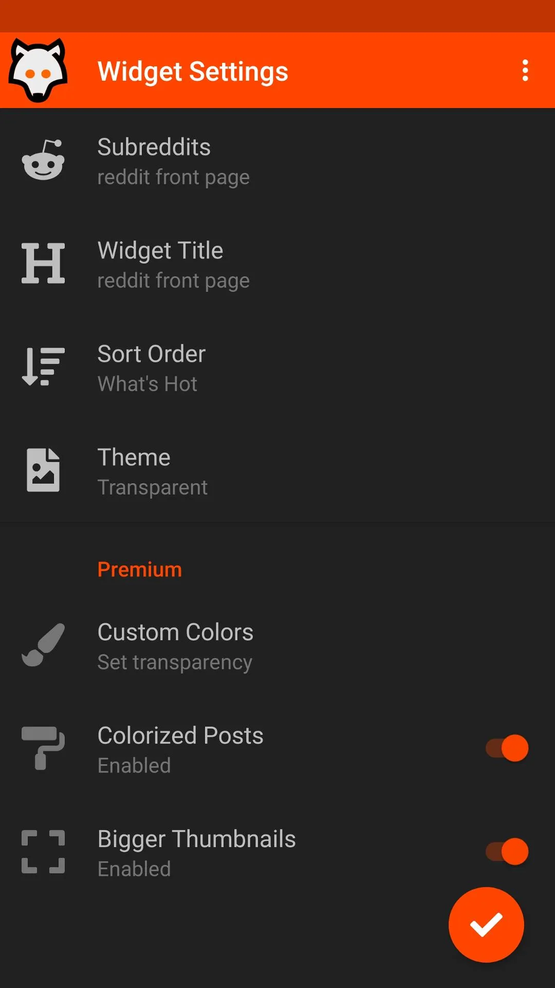 Wolf Widget for Reddit | Indus Appstore | Screenshot