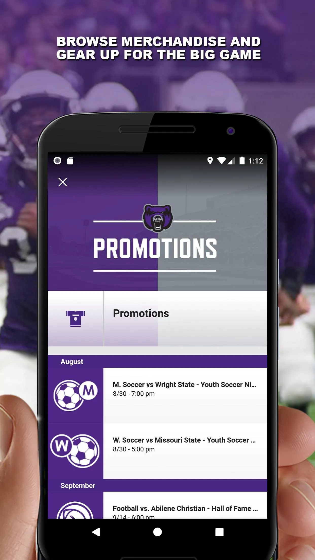 UCA Athletics | Indus Appstore | Screenshot