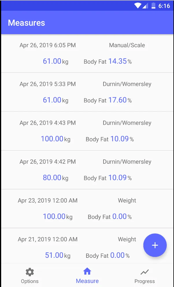 Body Fat Tracker | Indus Appstore | Screenshot