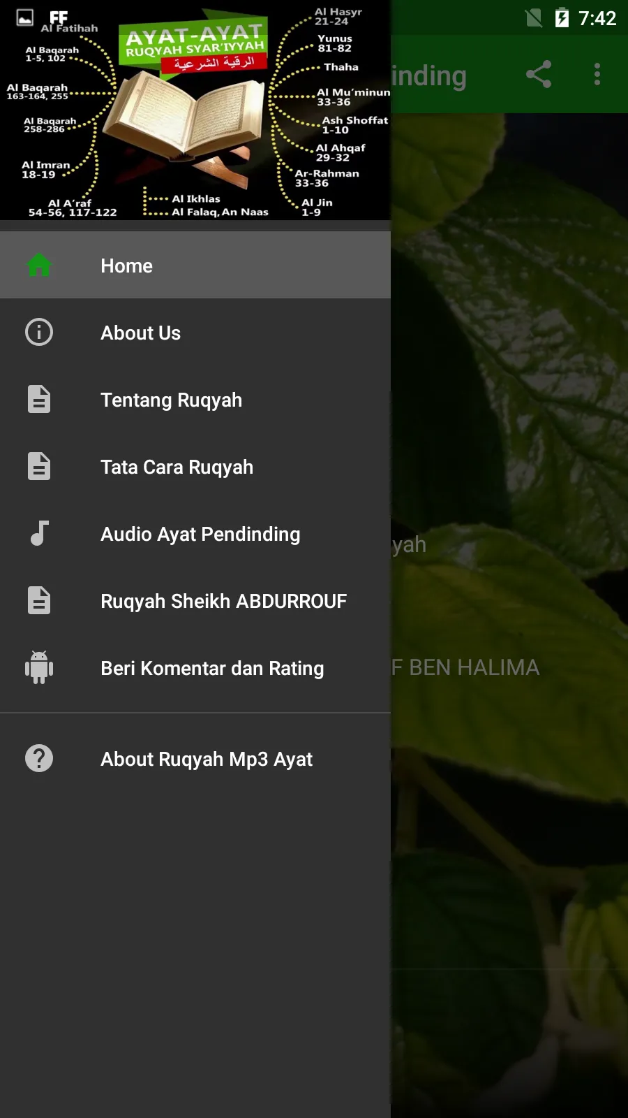 Ruqyah Mp3 Ayat Pendinding | Indus Appstore | Screenshot